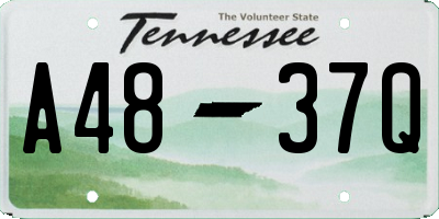 TN license plate A4837Q