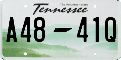 TN license plate A4841Q