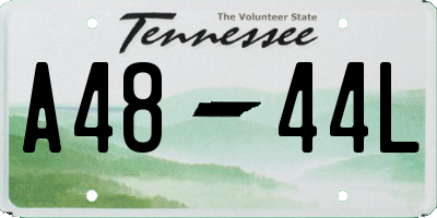 TN license plate A4844L