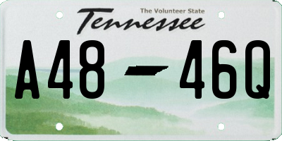 TN license plate A4846Q