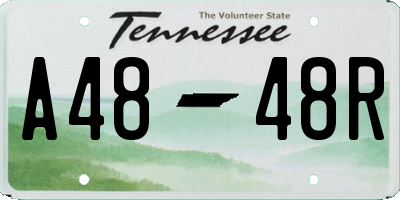 TN license plate A4848R
