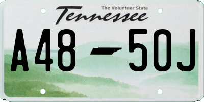 TN license plate A4850J