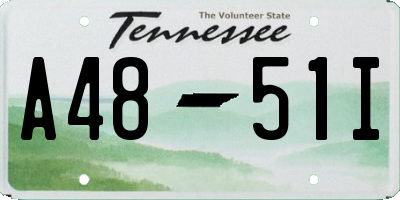 TN license plate A4851I