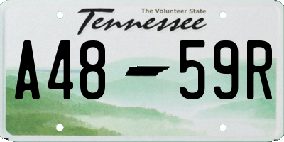TN license plate A4859R