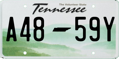 TN license plate A4859Y