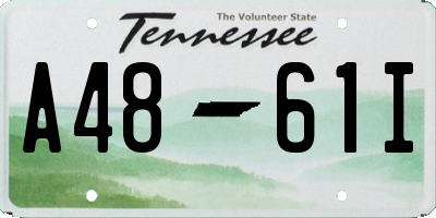 TN license plate A4861I