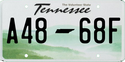 TN license plate A4868F