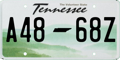TN license plate A4868Z