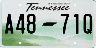 TN license plate A4871Q