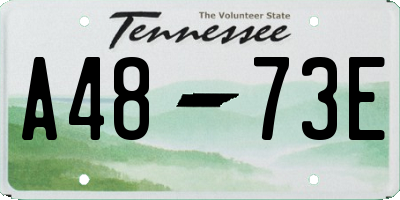 TN license plate A4873E
