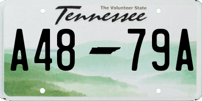 TN license plate A4879A