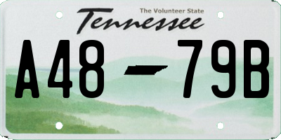 TN license plate A4879B