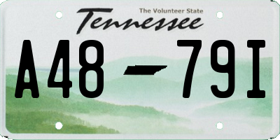 TN license plate A4879I