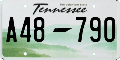 TN license plate A4879O