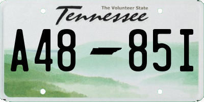 TN license plate A4885I