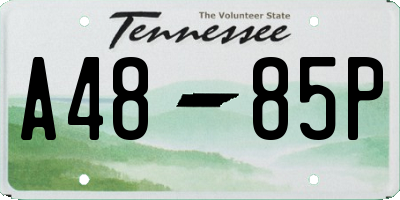 TN license plate A4885P