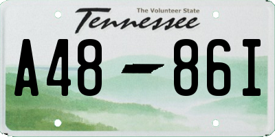 TN license plate A4886I