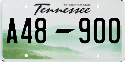 TN license plate A4890O