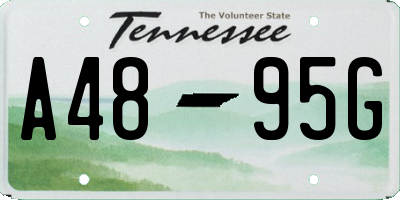 TN license plate A4895G