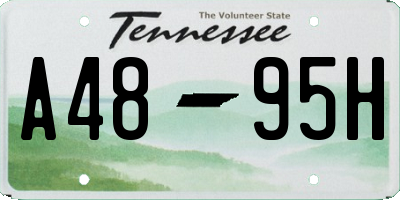 TN license plate A4895H
