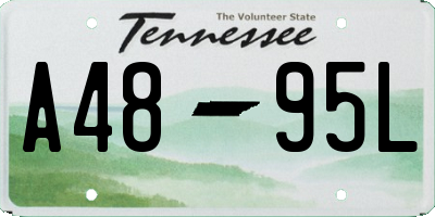 TN license plate A4895L