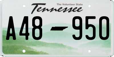 TN license plate A4895O