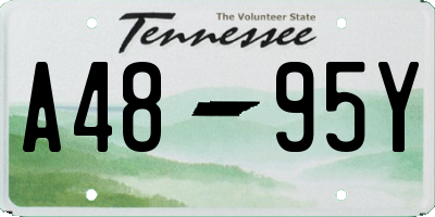 TN license plate A4895Y