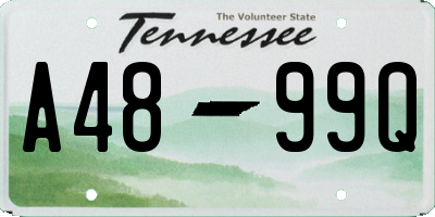 TN license plate A4899Q