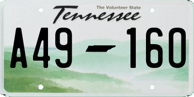 TN license plate A4916O