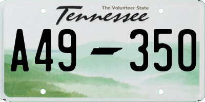TN license plate A4935O