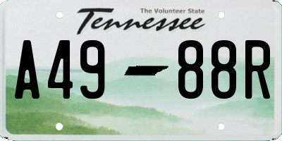 TN license plate A4988R