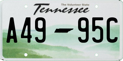 TN license plate A4995C