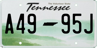 TN license plate A4995J