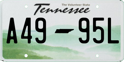 TN license plate A4995L