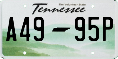 TN license plate A4995P