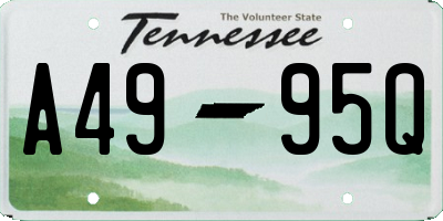 TN license plate A4995Q