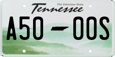 TN license plate A5000S