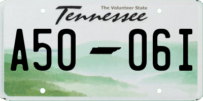 TN license plate A5006I