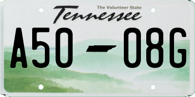 TN license plate A5008G