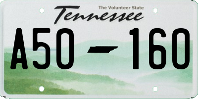 TN license plate A5016O