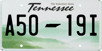 TN license plate A5019I