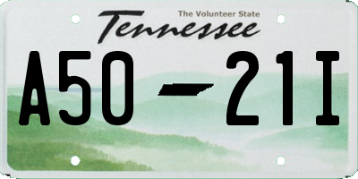 TN license plate A5021I