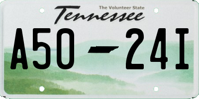 TN license plate A5024I