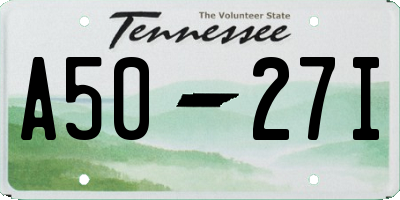 TN license plate A5027I