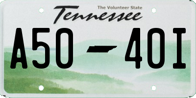 TN license plate A5040I