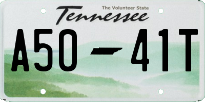 TN license plate A5041T