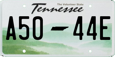 TN license plate A5044E