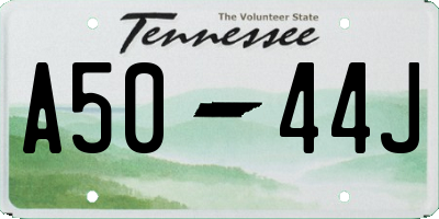 TN license plate A5044J
