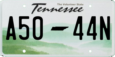 TN license plate A5044N