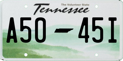 TN license plate A5045I